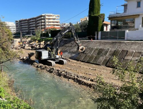 Fin des travaux sur la digue de la Cagne